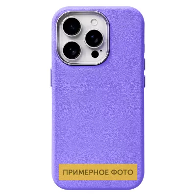 Шкіряний чохол Leather Case Metal Buttons для Xiaomi Redmi 13C / Poco C65 Light Purple