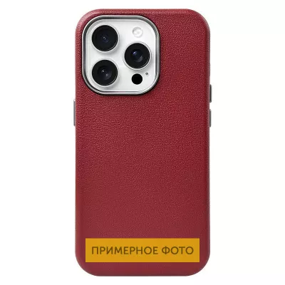 Шкіряний чохол Leather Case Metal Buttons для Xiaomi Redmi 13C / Poco C65 Red