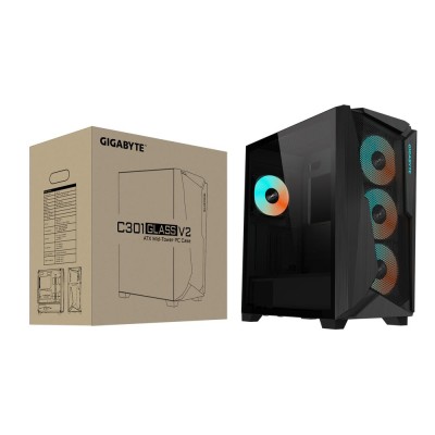 Корпус ATX W/O PSU C301G V2 BLACK GIGABYTE