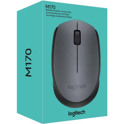 Mишка бездротова Logitech M170 (910-004642) Grey/Black USB