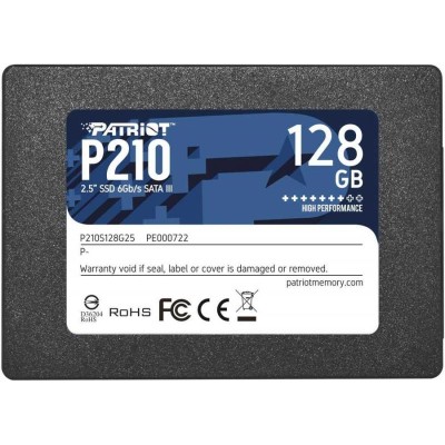 Твердотільний запам’ятовувальний пристрій накопичувач (SSD) SATA2.5" 128GB P210 P210S128G25 PATRIOT