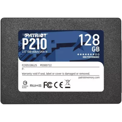 Твердотільний запам’ятовувальний пристрій накопичувач (SSD) SATA2.5" 128GB P210 P210S128G25 PATRIOT