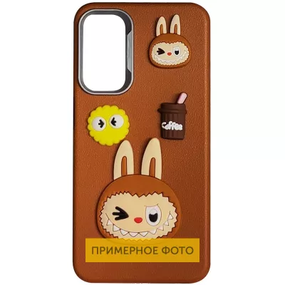 Чохол TPU Leather Toys для Xiaomi Poco X6 / Note 13 Pro 5G Labubu / Brown