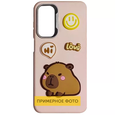 Чохол TPU Leather Toys для Xiaomi Redmi 13C / Poco C65 Capybara / Pink