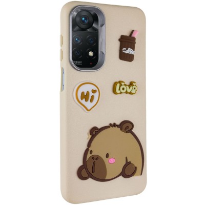Чохол TPU Leather Toys для Xiaomi Redmi Note 11 Pro 4G/5G / 12 Pro 4G Capybara / Sand