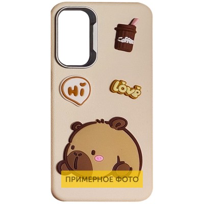 Чохол TPU Leather Toys для Xiaomi Redmi Note 13 Pro 4G / Poco M6 Pro 4G Capybara / Sand