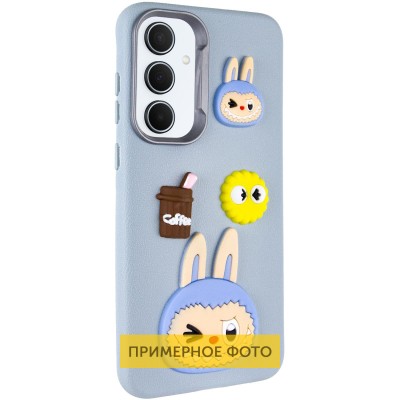 Чохол TPU Leather Toys для Xiaomi Redmi Note 13 Pro 4G / Poco M6 Pro 4G Labubu / Blue