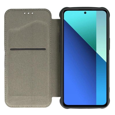 Шкіряний чохол книжка GETMAN Razor (PU) для Xiaomi Redmi 13 4G / Poco M6 4G Blue
