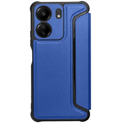 Шкіряний чохол книжка GETMAN Razor (PU) для Xiaomi Redmi 13C / Poco C65 Blue