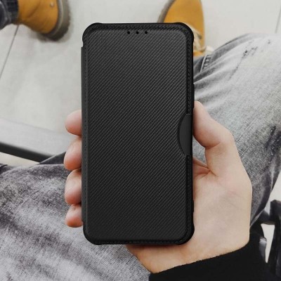 Шкіряний чохол книжка GETMAN Razor (PU) для Xiaomi Redmi Note 13 4G Black