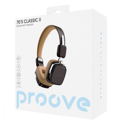 Бездротові навушники Proove 70's Classic II (HPCL20010010) Beige/Brown