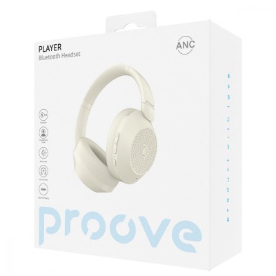 Бездротові Навушники Proove Player With ANC (HPPY00010007) Beige