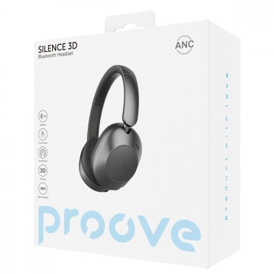 Бездротові навушники Proove Silence 3D With ANC (HPSL3D010005) Dark Gray