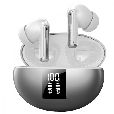 Бездротові навушники Proove Thunder Buds SE TWS with ANC (TWTBSE010006) Silver