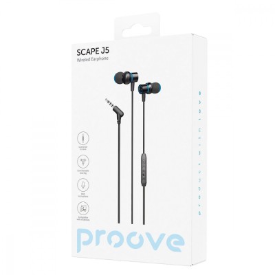Дротові навушники Proove Scape J5 3.5mm (WESJ50000801) Black