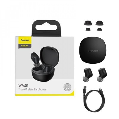 Бездротові навушники Baseus WM01 TWS (NGTW240002) White