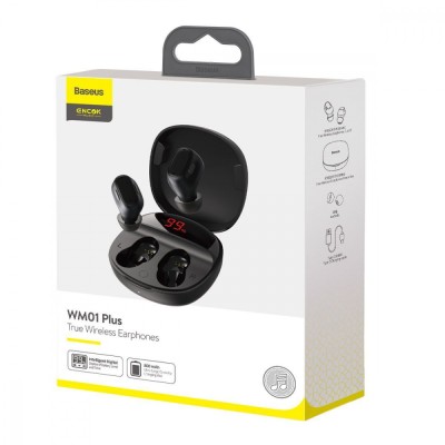 Бездротові Навушники Bluetooth Baseus WM01 Plus TWS (NGWM010002) White