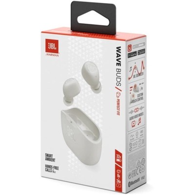Навушники JBL Wave Buds (JBLWBUDSWHT) White