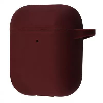 Чохол Silicone Case New for AirPods 1/2 bordo