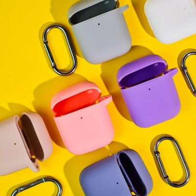Чохол Silicone Case New for AirPods 1/2 dark gray