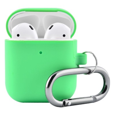 Чохол Silicone Case Slim with Carbine for AirPods 2 red