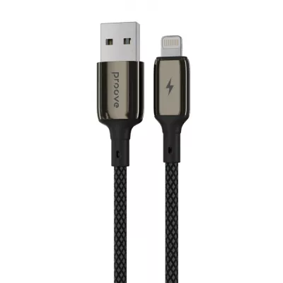 Кабель Proove Dense Metal Lightning 2.4A (1m) (CCDM20001101) Black