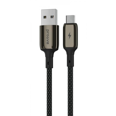 Кабель Proove Dense Metal Micro USB 2.4A (1m) (CCDM20001301) Black