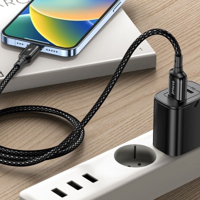 Кабель Proove Dense Metal Micro USB 2.4A (1m) (CCDM20001301) Black