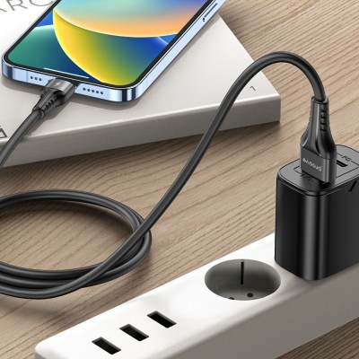 Кабель Proove Double Way Silicone Micro USB 2.4A (1m) (CCDS20001302) White