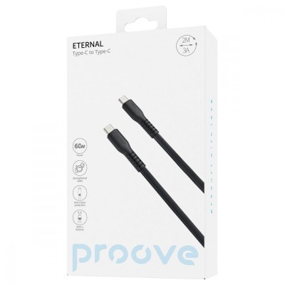Кабель Proove Eternal Type-C To Type-C 60W (2m) (CCET60002221) Black