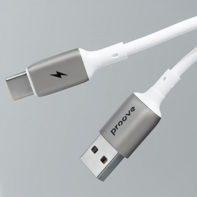 Кабель Proove Flex Metal Type-C to Lightning 27W (1m) (CCFM27002102) White
