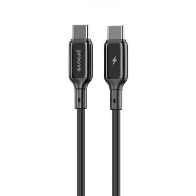 Кабель Proove Flex Metal Type-C to Type-C 60w (1m) (CCFM60002201) Black