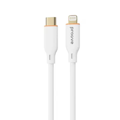 Кабель Proove Jelly Silicone Type-C to Lightning 27W (1m) (CCJS27002102) White