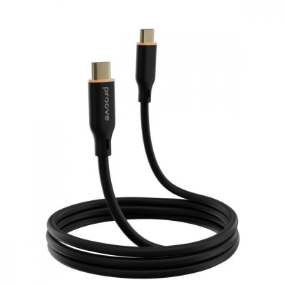 Кабель Proove Jelly Silicone Type-C to Type-C 60W (1m) (CCJS60002201) Black