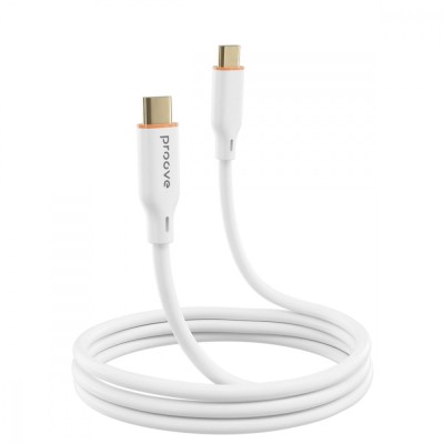 Кабель Proove Jelly Silicone Type-C to Type-C 60W (1m) (CCJS60002202) White