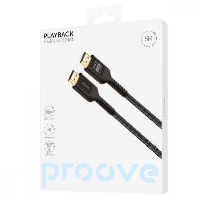 Кабель Proove PlayBack HDMI To HDMI 5м (DCP520003601) Black