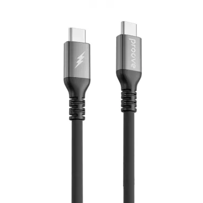 Кабель Proove ReGen Silicone Type-C To Type-C 60W (1M) (CCRS60002201) Black