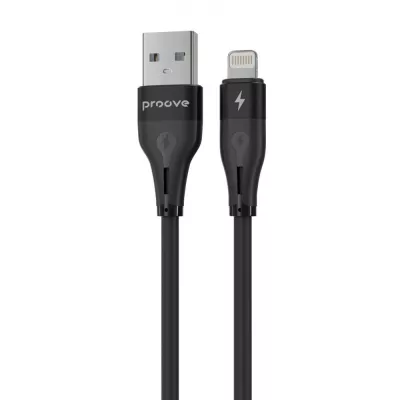 Кабель Proove Soft Silicone Lightning 2.4A (1m) (CCSO20001101) Black