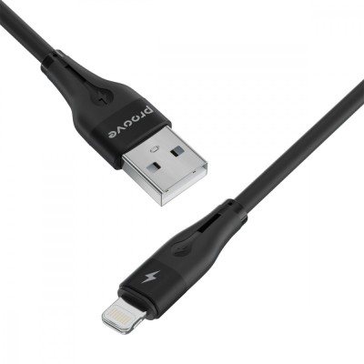 Кабель Proove Soft Silicone Lightning 2.4A (1m) (CCSO20001101) Black
