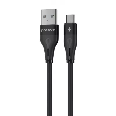 Кабель Proove Soft Silicone Micro USB 2.4A (1m) (CCSO20001301) Black