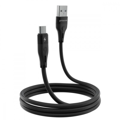 Кабель Proove Soft Silicone Micro USB 2.4A (1m) (CCSO20001301) Black