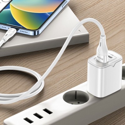 Кабель Proove Soft Silicone Micro USB 2.4A (1m) (CCSO20001302) white