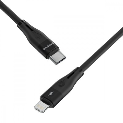 Кабель Proove Soft Silicone Type-C To Lightning 27W (1m) (CCSO27002101) Black