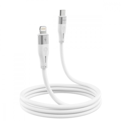 Кабель Proove Soft Silicone Type-C To Lightning 27W (1m) (CCSO27002102) White