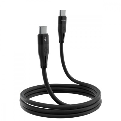 Кабель Proove Soft Silicone Type-C to Type-C 60W (1m) (CCSO60002201) Black