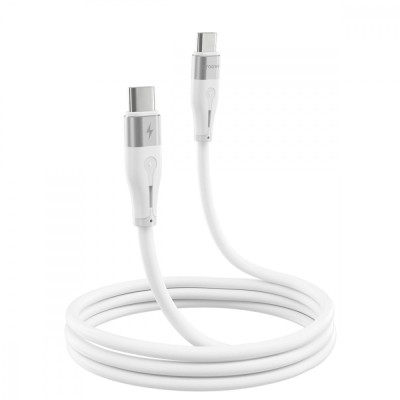 Кабель Proove Soft Silicone Type-C to Type-C 60W (1m) (CCSO60002202) White