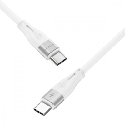 Кабель Proove Soft Silicone Type-C to Type-C 60W (1m) (CCSO60002202) White
