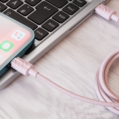 Кабель Proove Spectral Type-C To Lightning 27W (1m) (CCSP27002115) Pink