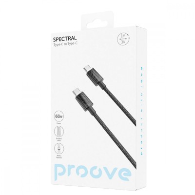 Кабель Proove Spectral Type-C To Type-C 60W (1m) (CCSP60002203) Gray
