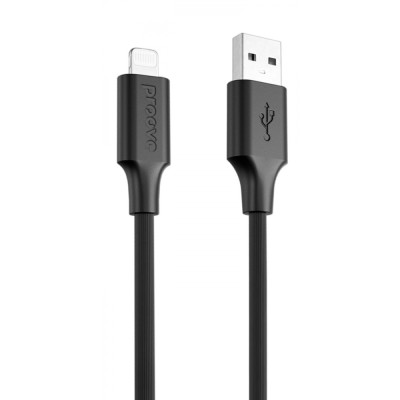 Кабель Proove Striped Silicone Lightning (1M) (CCSS00001101) Black